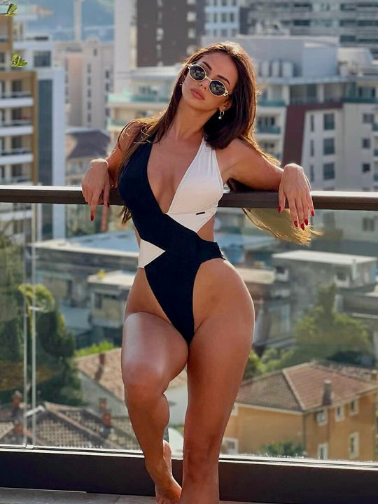 Harmony Monokini (Crno-Beli)